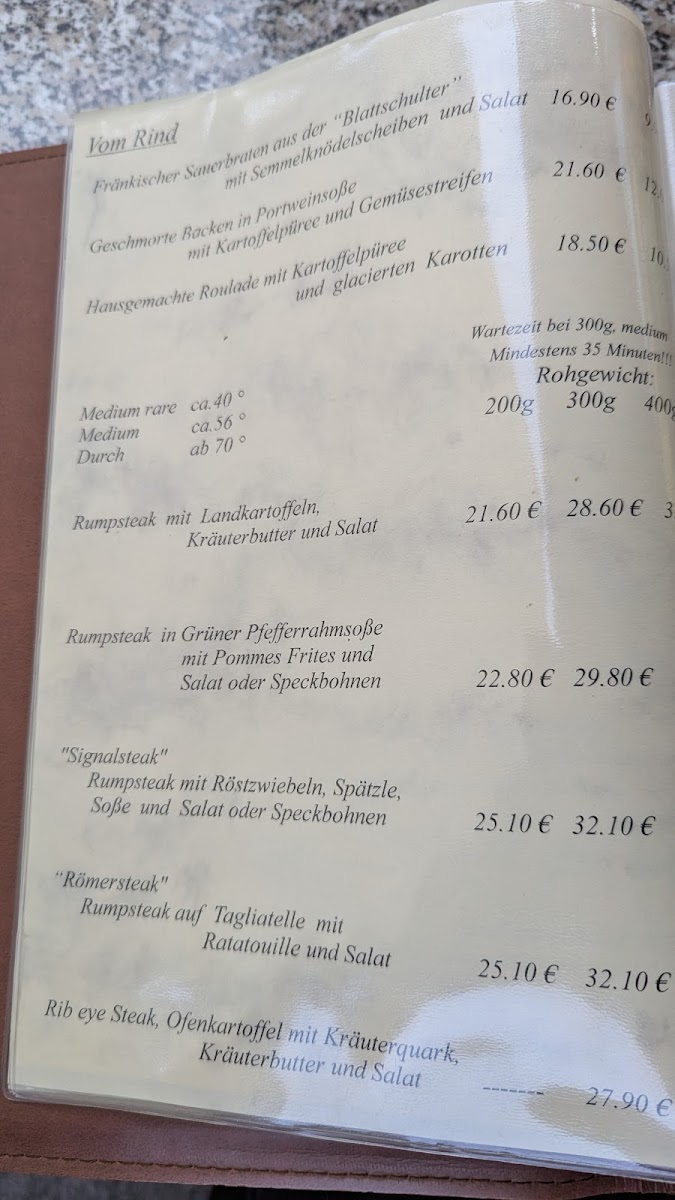 Menu Gasthof Zum Signal Theilenhofen-9